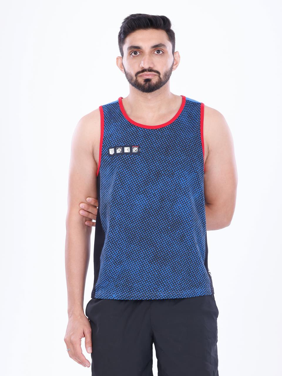 FIFA Printed BCI Stretch Cotton Active Vest (Pack of 1)