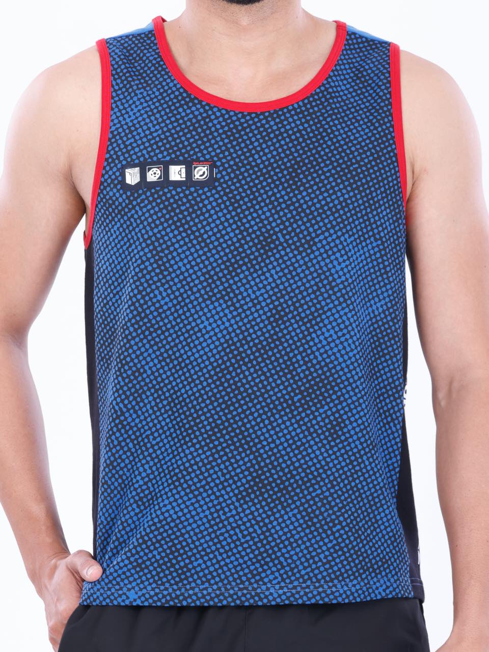 FIFA Printed BCI Stretch Cotton Active Vest (Pack of 1)