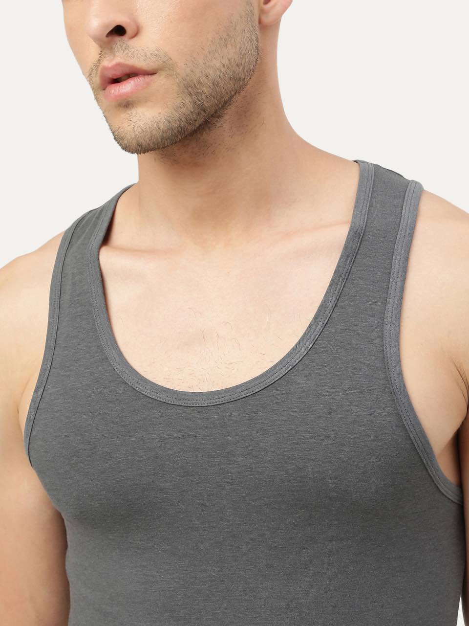 Twin Skin Organic Bamboo Vest - Comfort Fit (Pack Of 1)