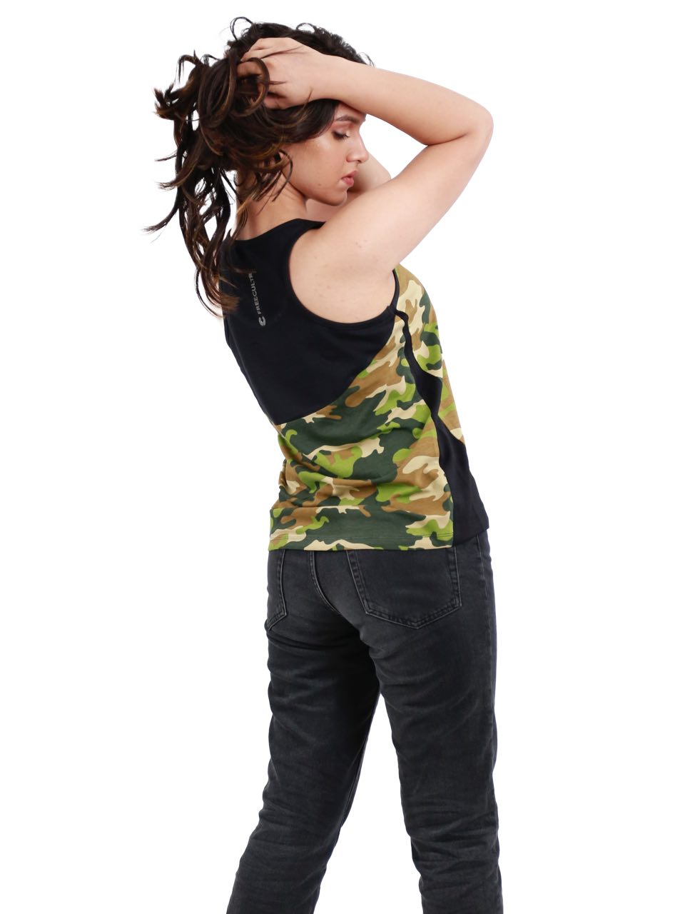 Camouflage Printed Bamboo Tank Top For Women's (Pack Of 1)