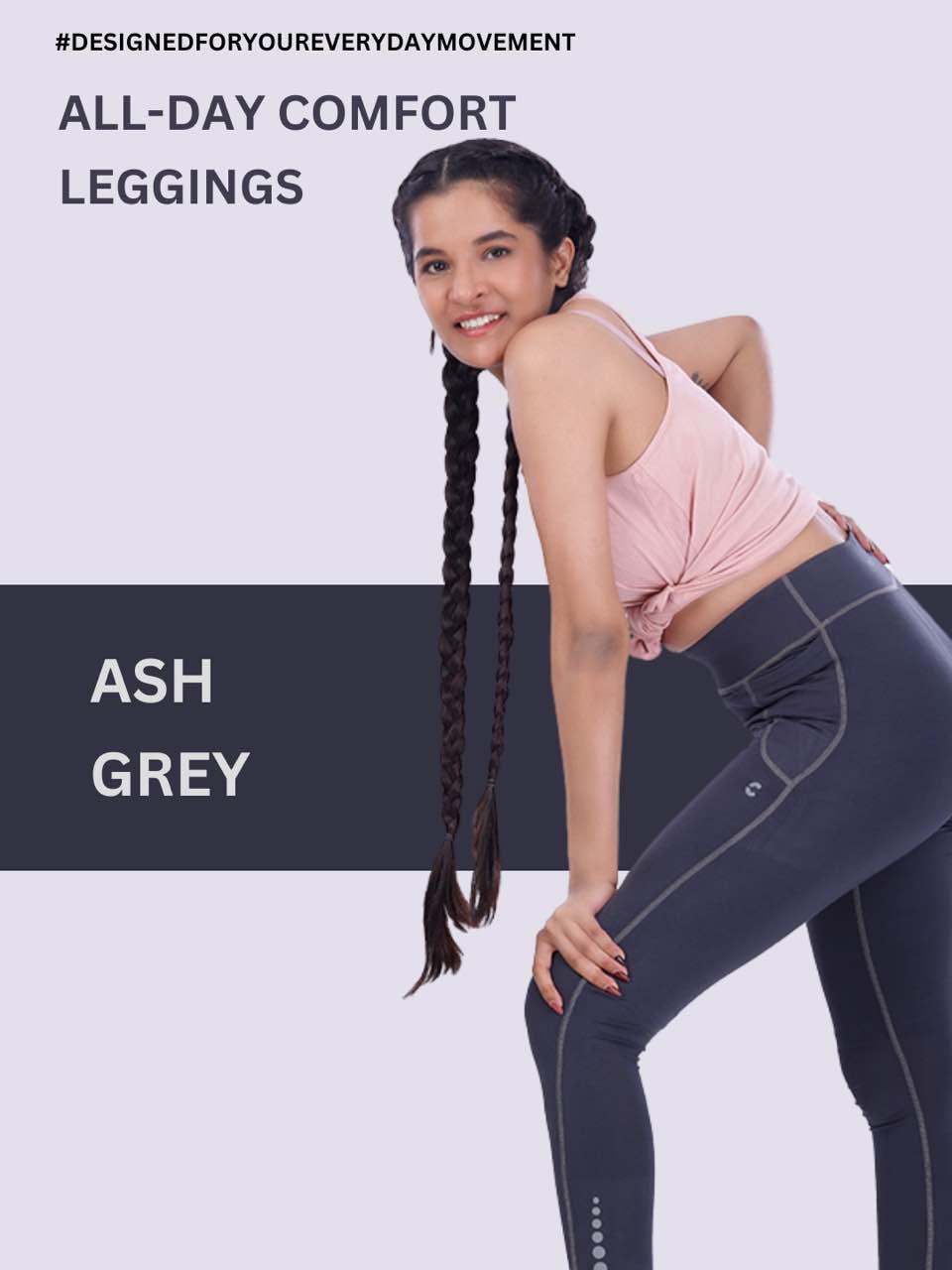 All-Day Comfort Leggings - Ash Grey