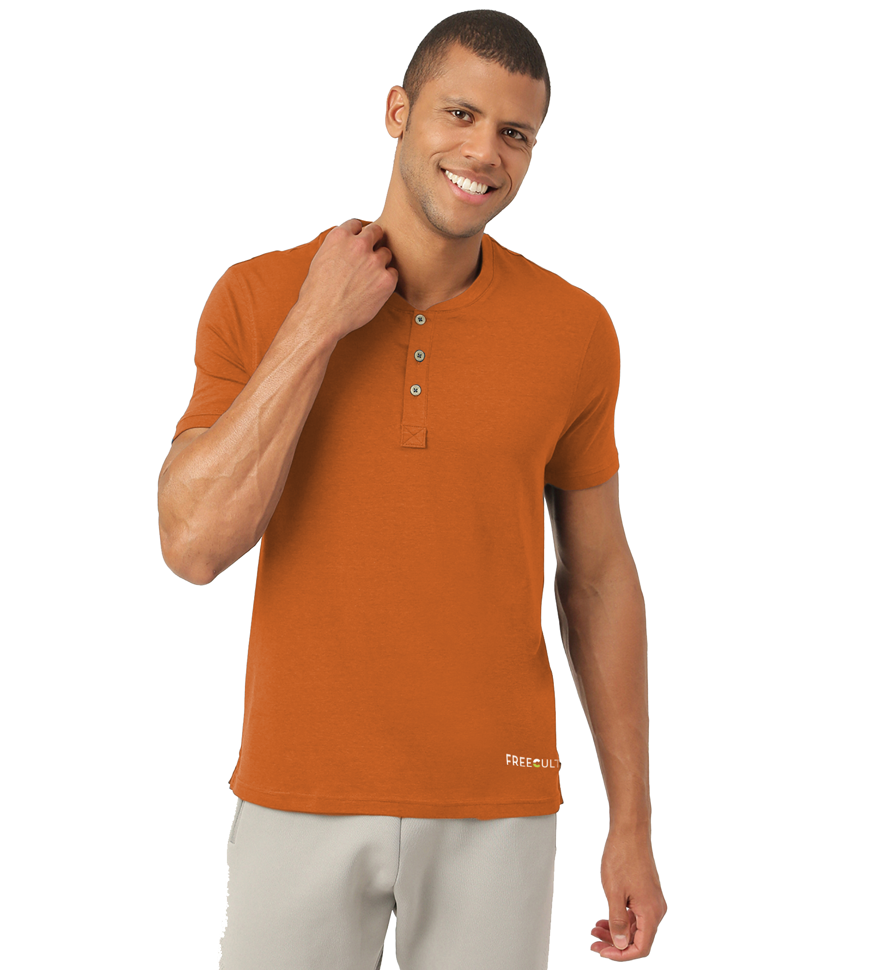 Medallion Gold Henley 2.0 - Half Sleeves (Pack Of 1)