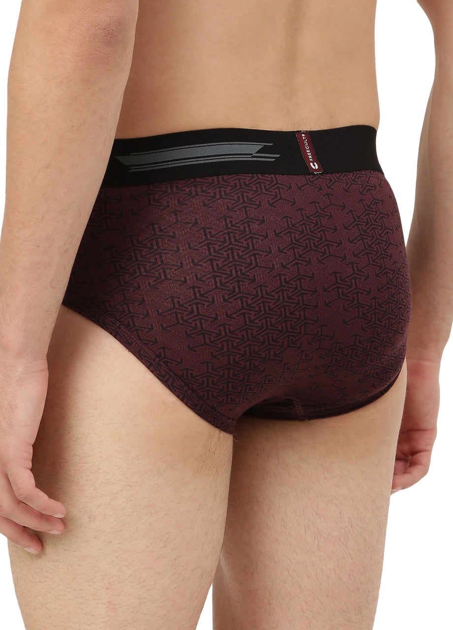 Men's Anti-Bacterial Printed Micro Modal Brief (Pack of 2)