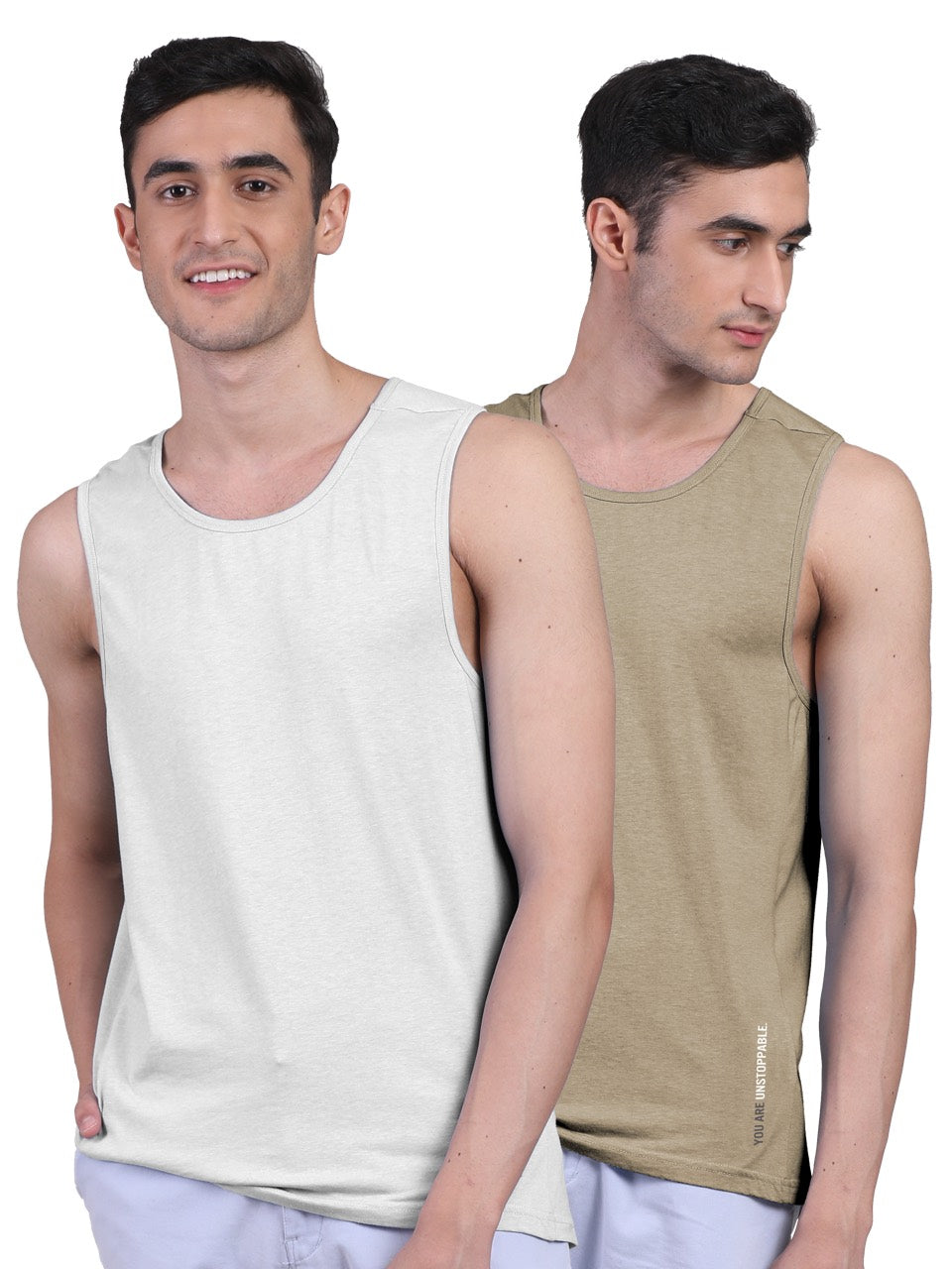 Twin Skin Organic Bamboo Vest - Active Fit (Pack of 2)