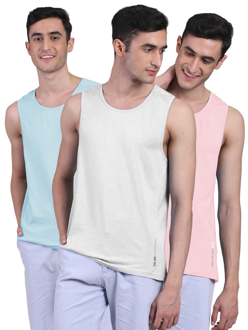 Twin Skin Organic Bamboo Vest - Active Fit (Pack of 3)