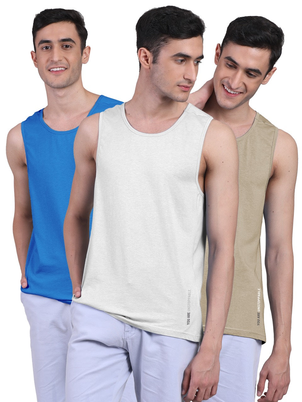 Twin Skin Organic Bamboo Vest - Active Fit (Pack of 3)