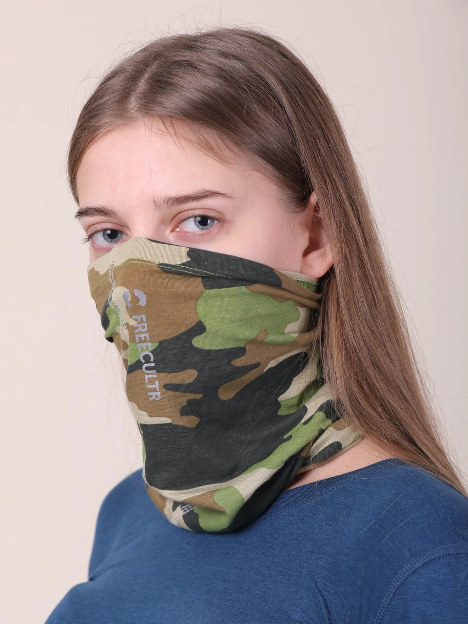 Camo Printed Organic Bamboo Unisex Bandana (Pack of 1)