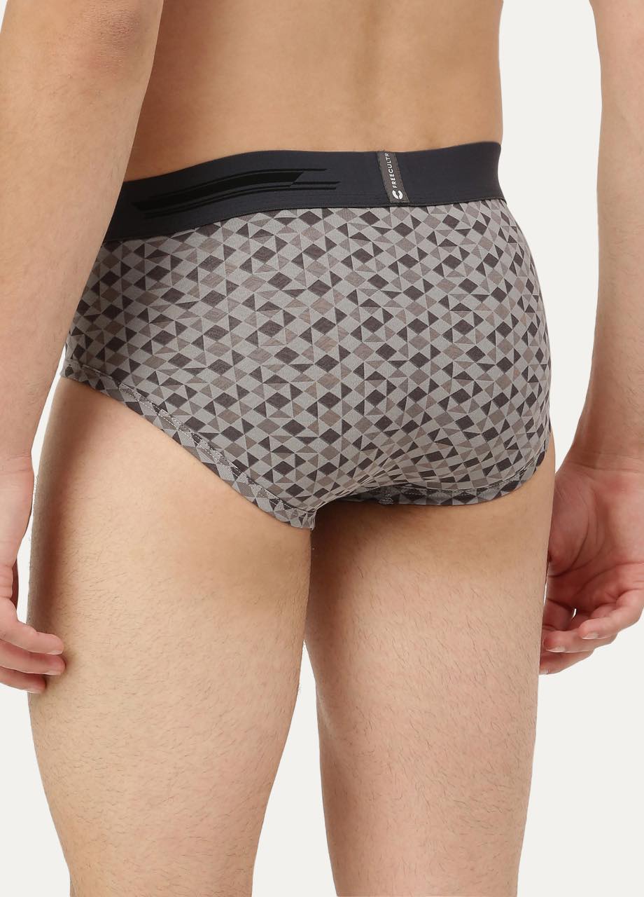 Men's Anti-Bacterial Printed Micro Modal Brief (Pack of 1)