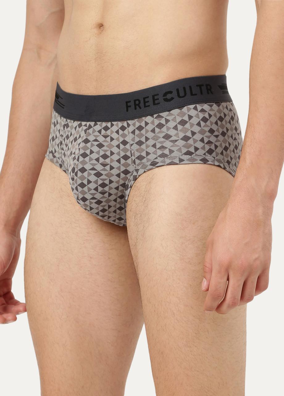 Men's Anti-Bacterial Printed Micro Modal Brief (Pack of 1)