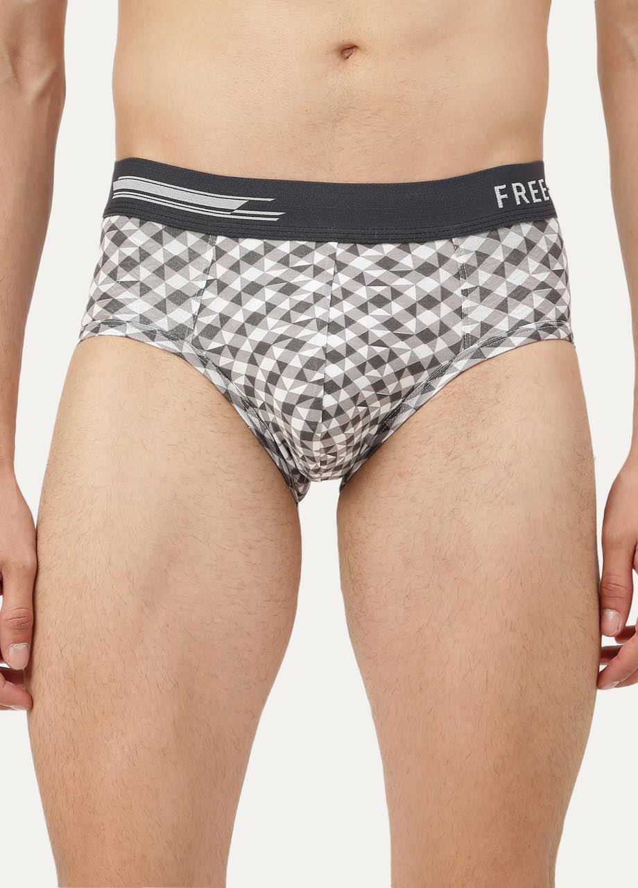 Men's Anti-Bacterial Printed Micro Modal Brief (Pack of 1)