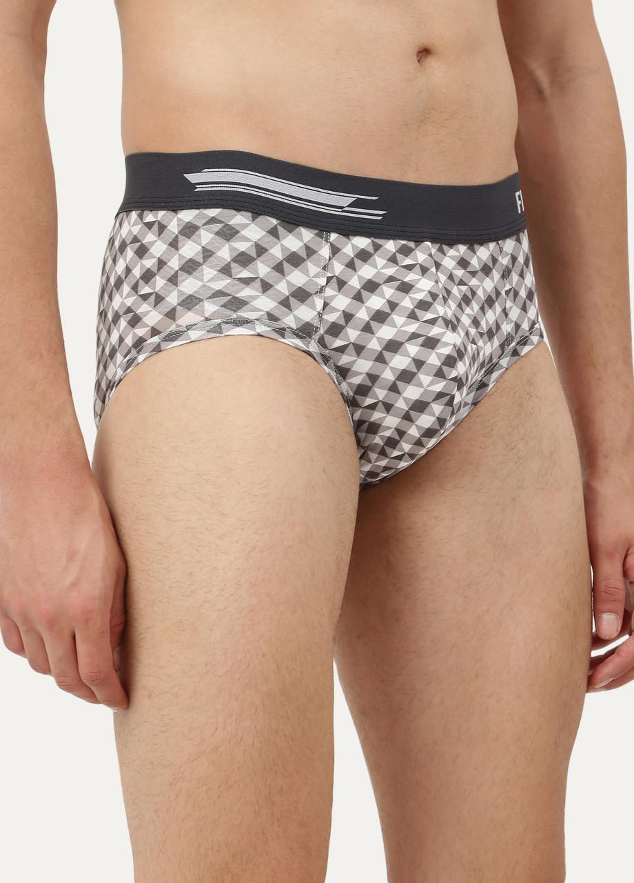 Men's Anti-Bacterial Printed Micro Modal Brief (Pack of 1)