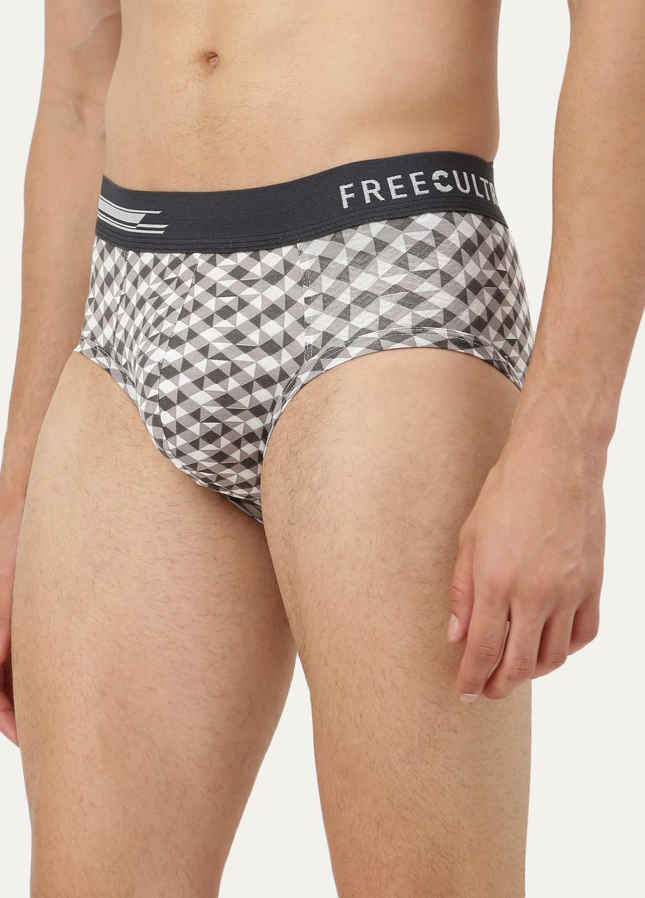 Men's Anti-Bacterial Printed Micro Modal Brief (Pack of 1)