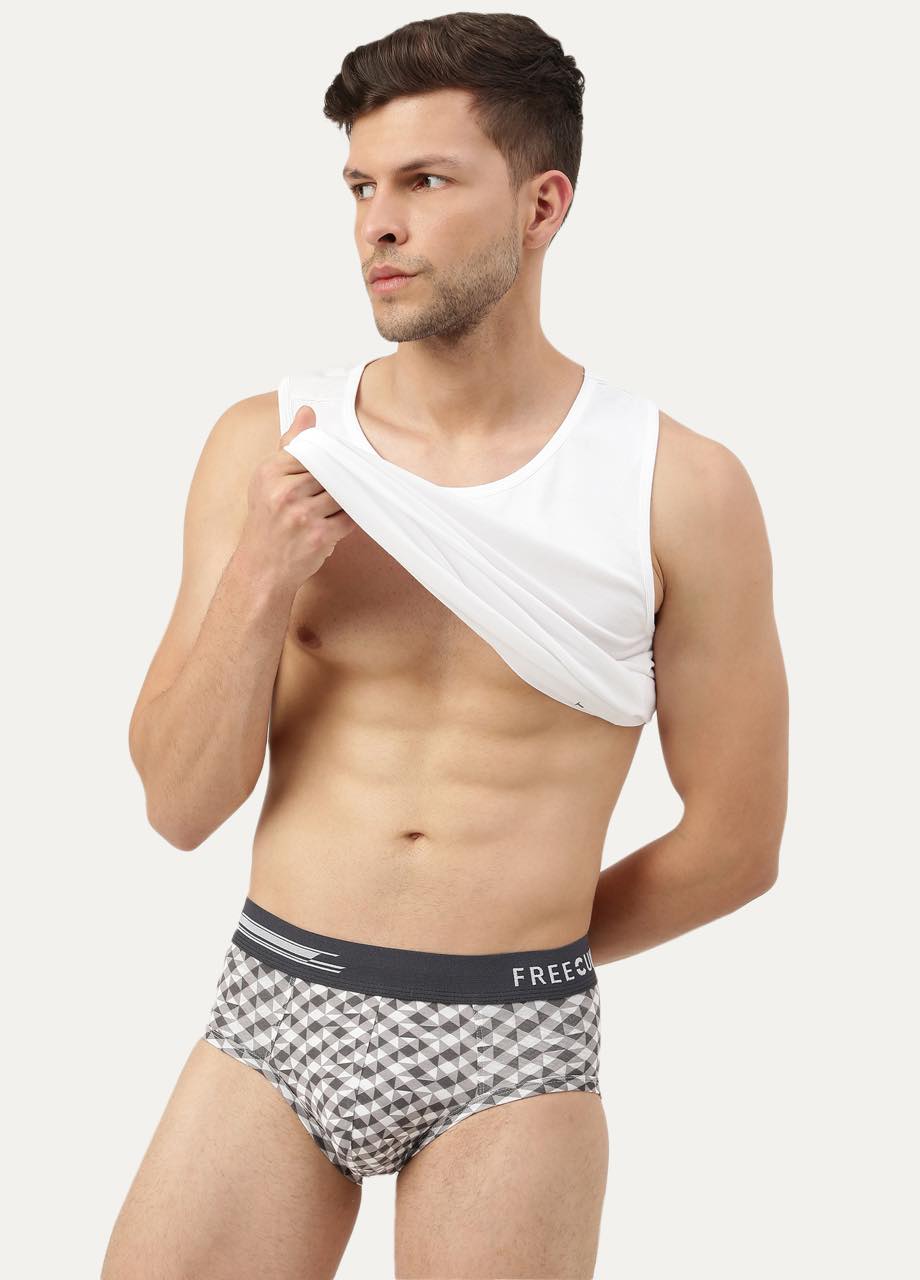 Men's Anti-Bacterial Printed Micro Modal Brief (Pack of 1)