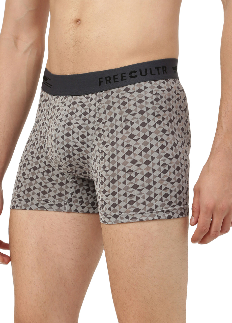 Men's Anti-Bacterial Printed Micro Modal Trunk (Pack of 1)