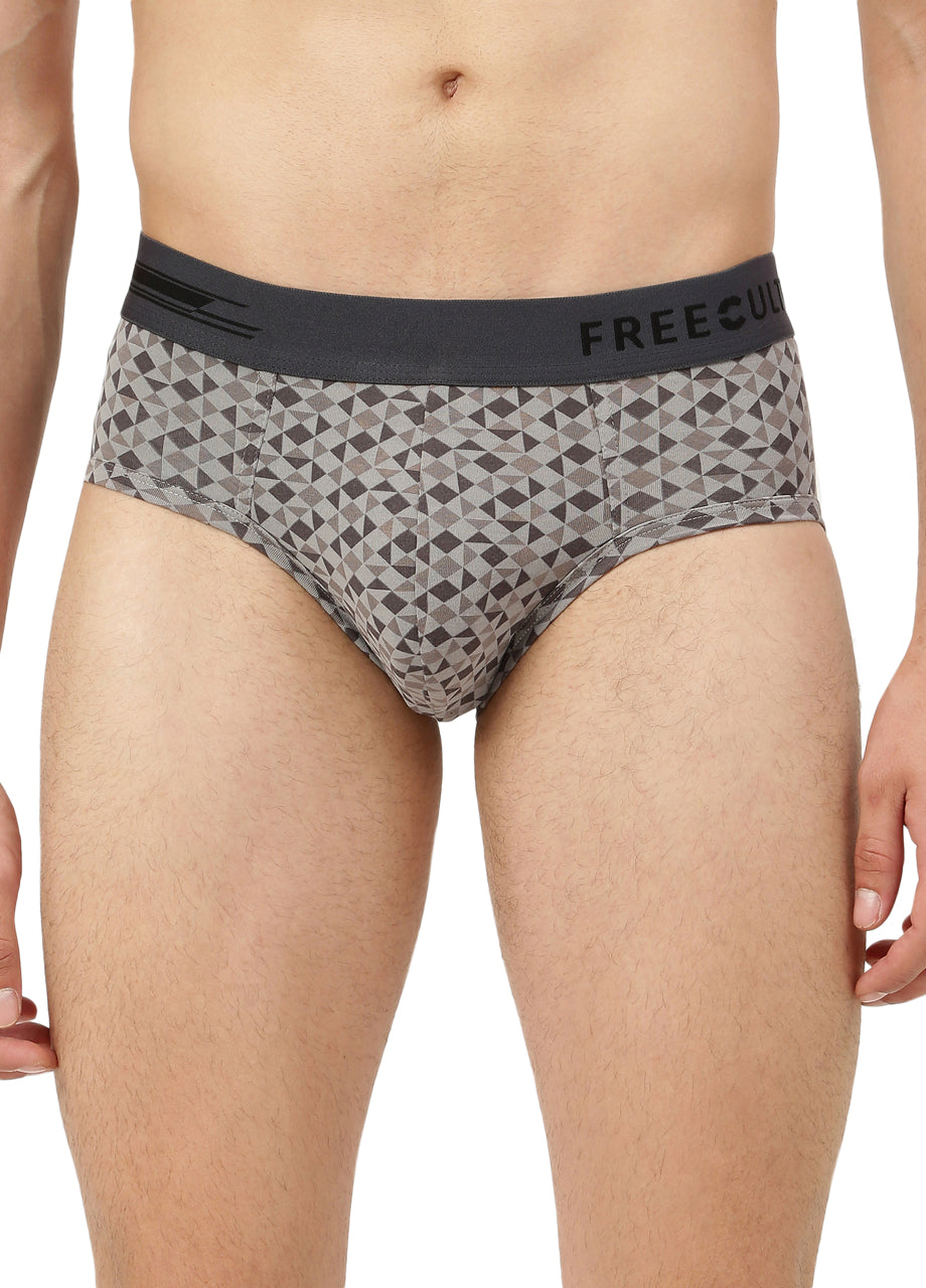 Men's Anti-Bacterial Printed Micro Modal Brief (Pack of 2)