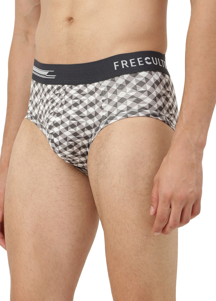 Men's Anti-Bacterial Printed Micro Modal Brief (Pack of 2)