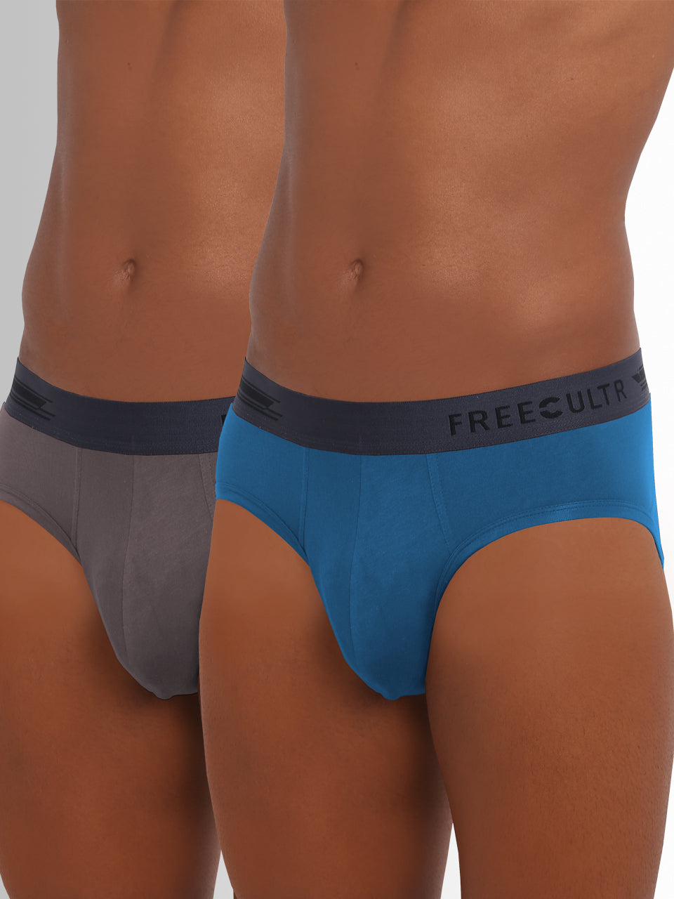 Men's Micro Modal & Elastane Brief in Contrast Waistband (Pack of 2) - freecultr.com