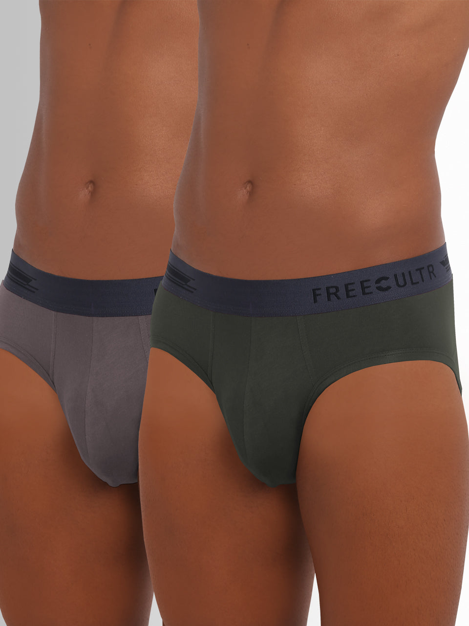 Men's Micro Modal & Elastane Brief in Contrast Waistband (Pack of 2) - freecultr.com