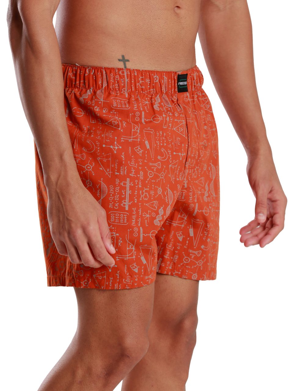 Orange All-Day Printed Boxer Shorts (Pack Of 1)
