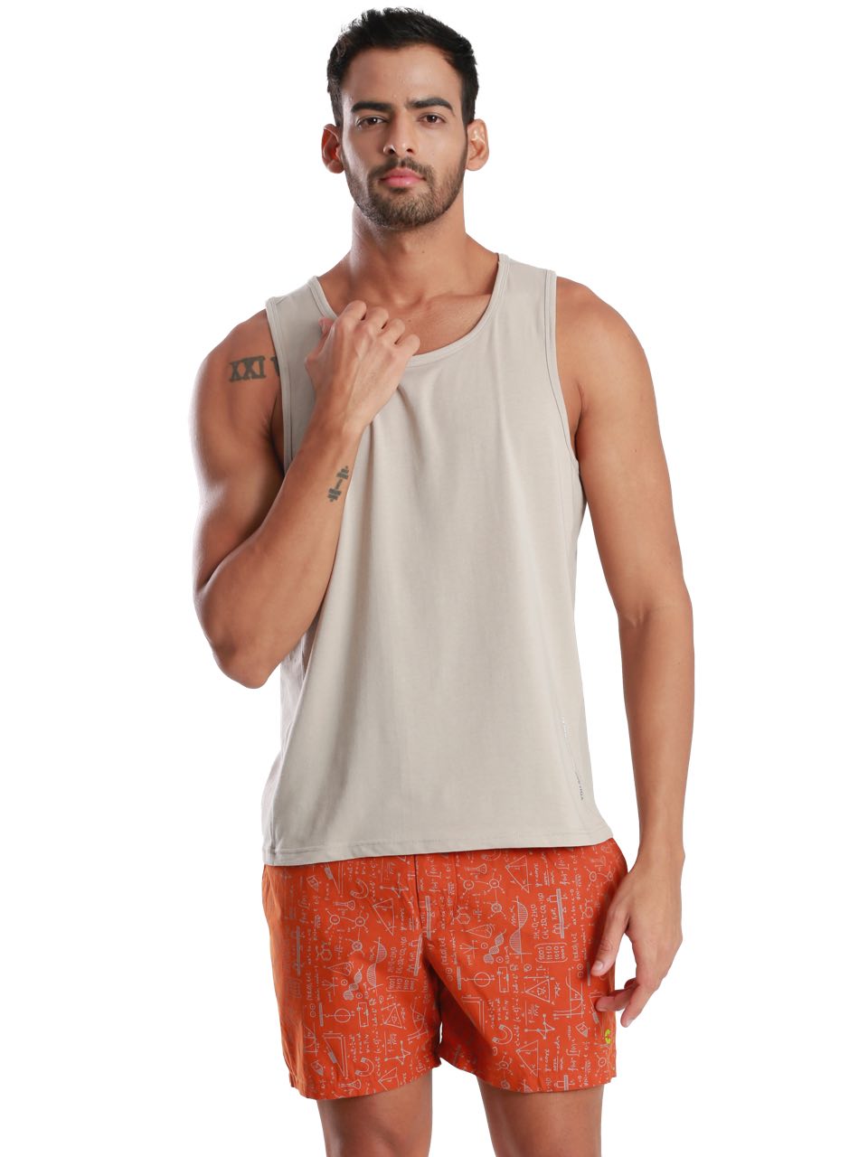 Orange All-Day Printed Boxer Shorts (Pack Of 1)