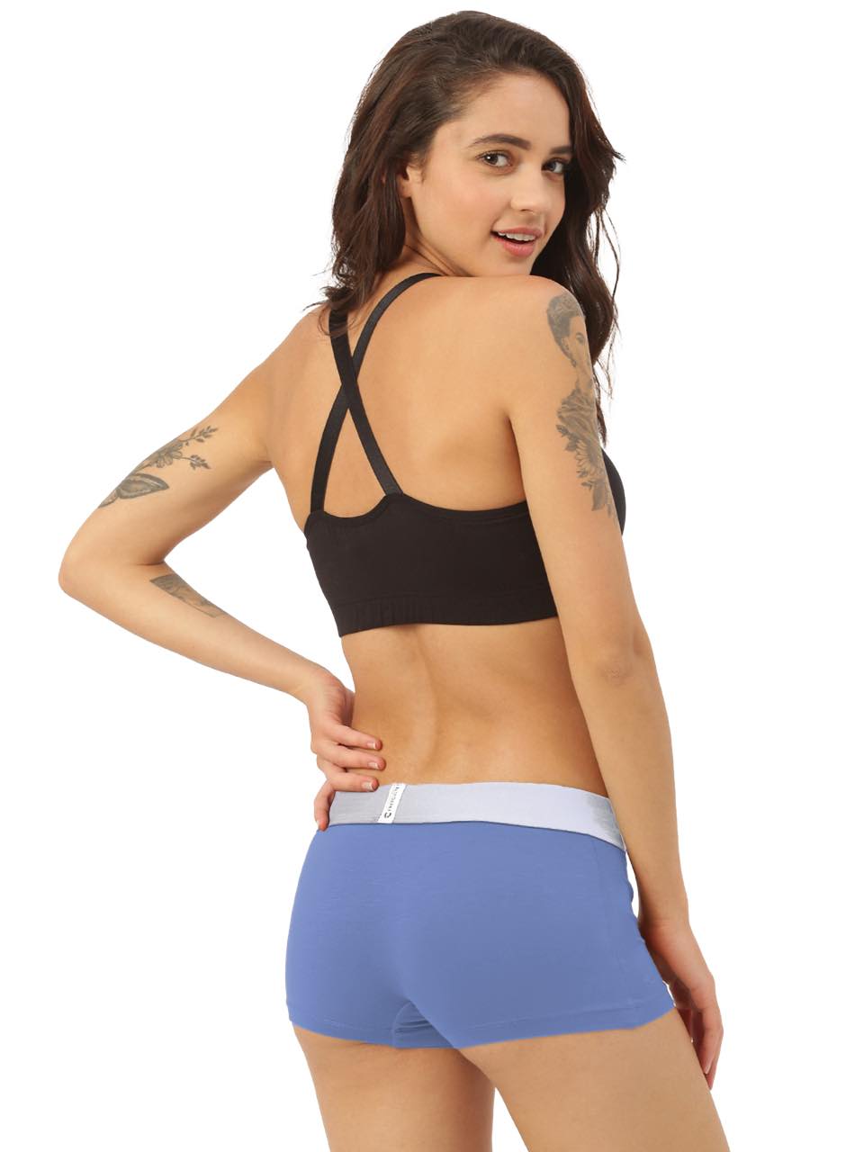 Women's Anti-Bacterial Micro Modal Boyshort with Silverfox Waistband (Pack of 1)