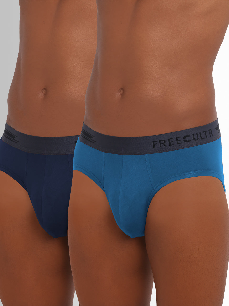 Men's Micro Modal & Elastane Brief in Contrast Waistband (Pack of 2) - freecultr.com