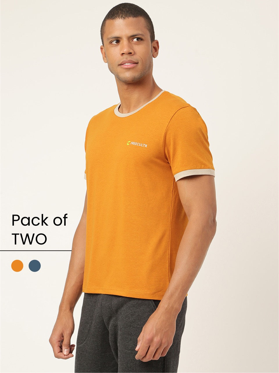 Men's Organic Bamboo Casual Tees - Crew Neck - (Pack of 2)