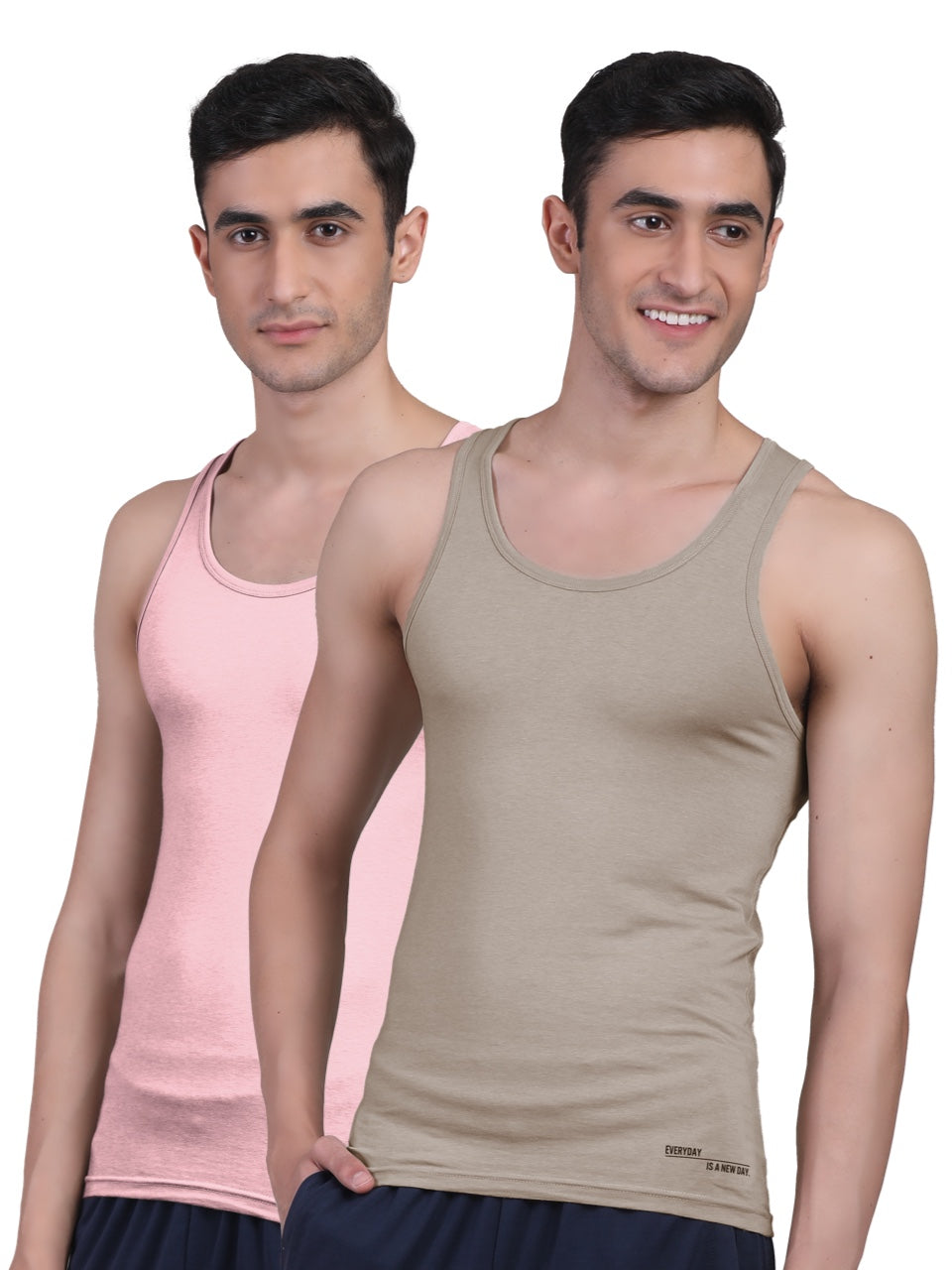 Twin Skin Organic Bamboo Vest - Comfort Fit (Pack of 2)