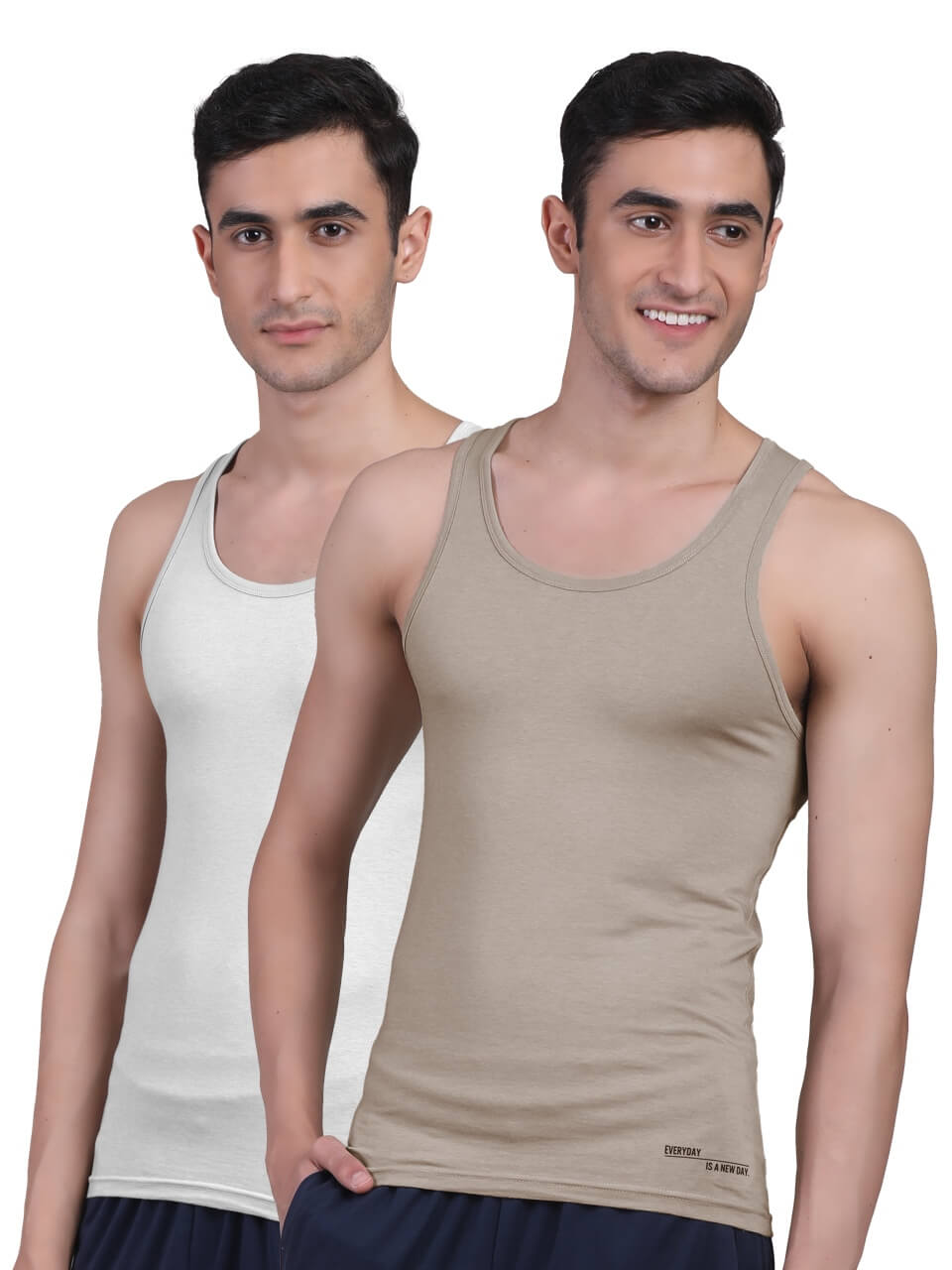 Twin Skin Organic Bamboo Vest - Comfort Fit (Pack of 2) - freecultr.com