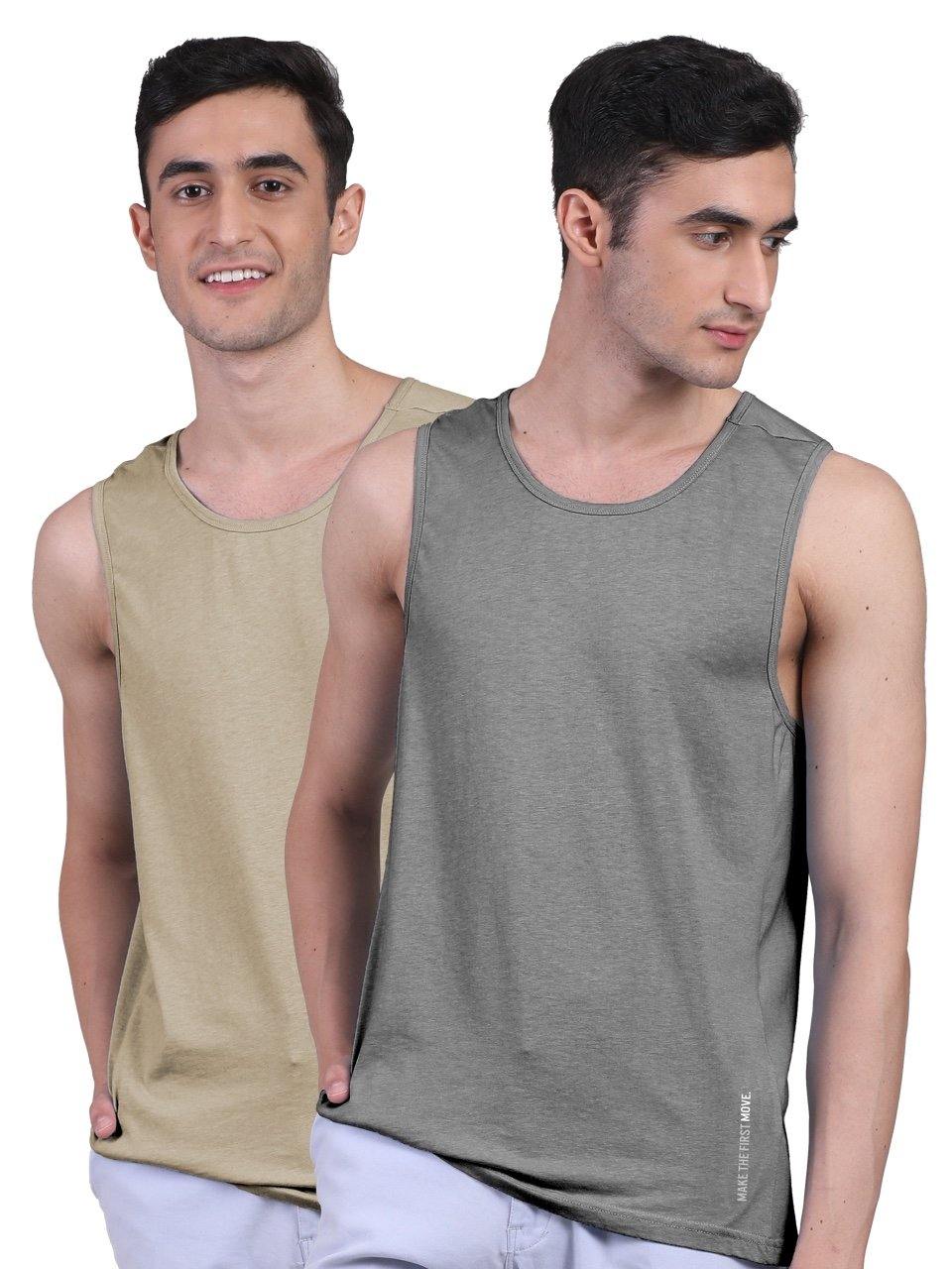 Twin Skin Organic Bamboo Vest - Active Fit (Pack of 2) - freecultr.com