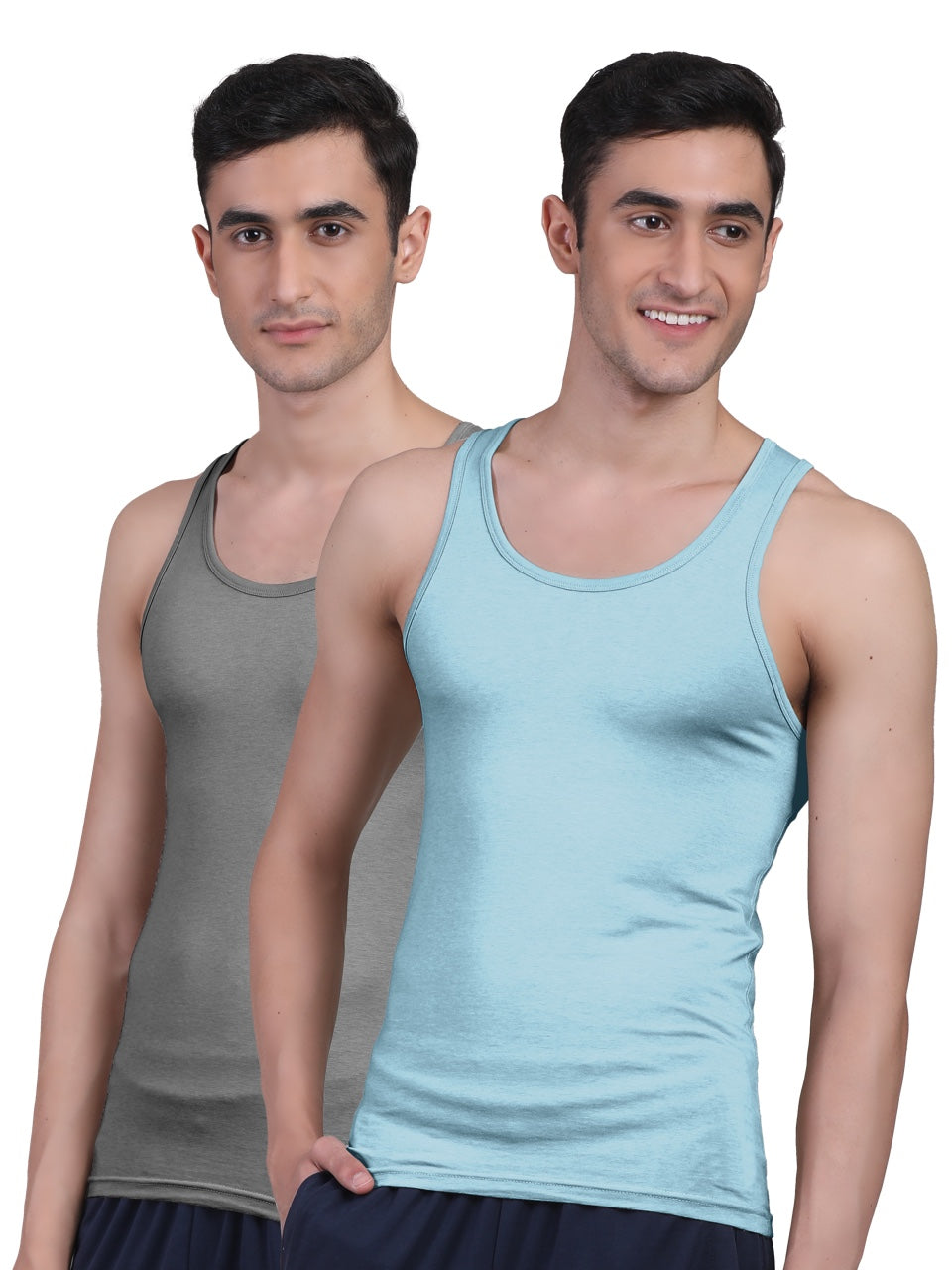 Twin Skin Organic Bamboo Vest - Comfort Fit (Pack of 2)