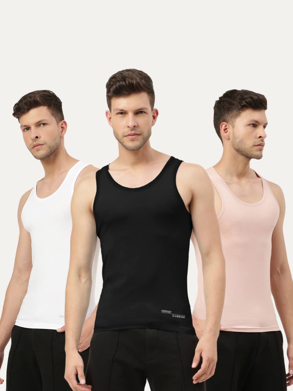 Twin Skin Organic Bamboo Vest - Comfort Fit (Pack of 3)