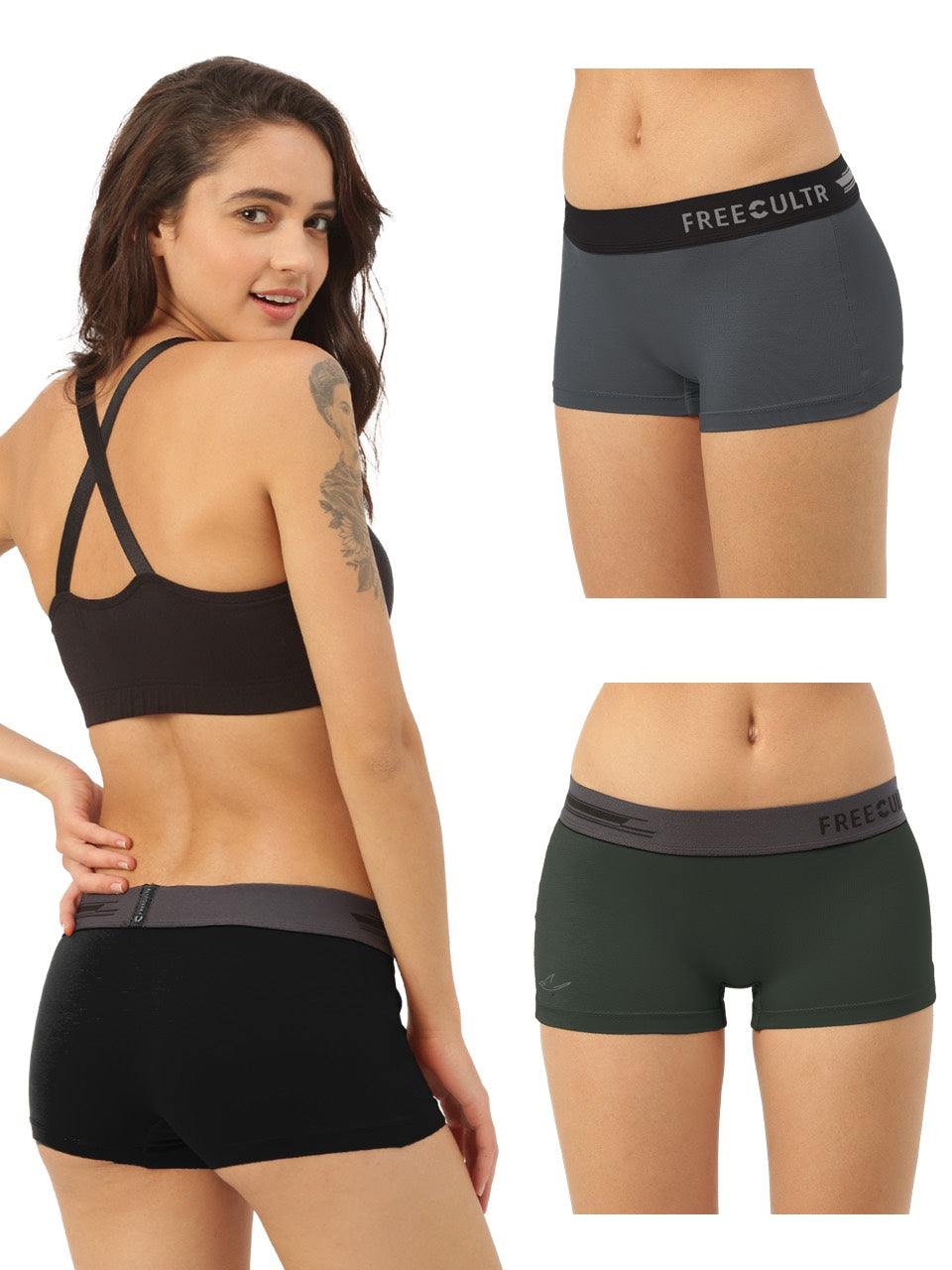 Women's Micro Modal Boy Shorts (Pack of 4)