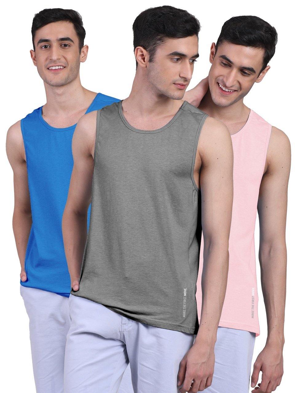 Twin Skin Organic Bamboo Vest - Active Fit (Pack of 3) - freecultr.com