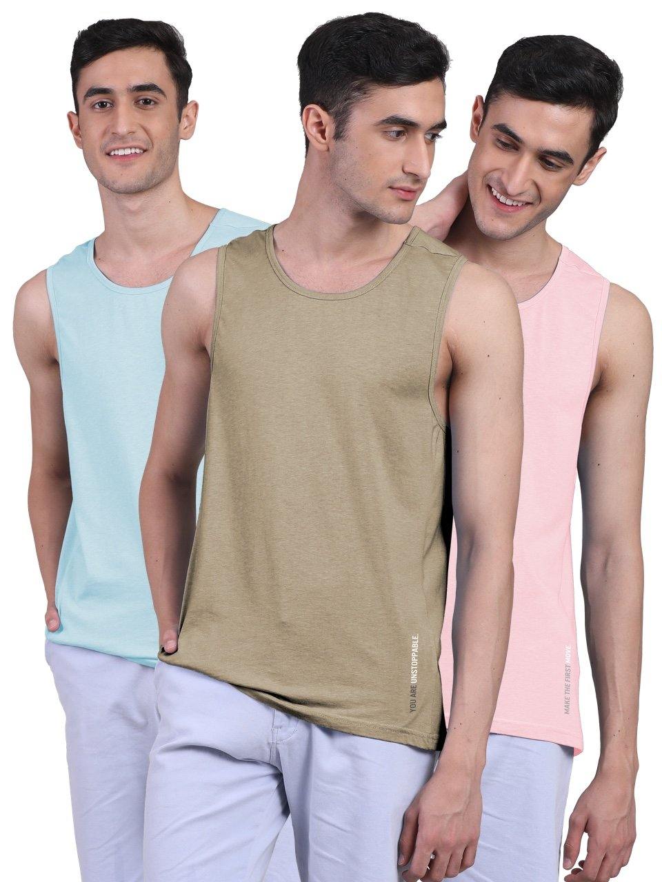 Twin Skin Organic Bamboo Vest - Active Fit (Pack of 3) - freecultr.com