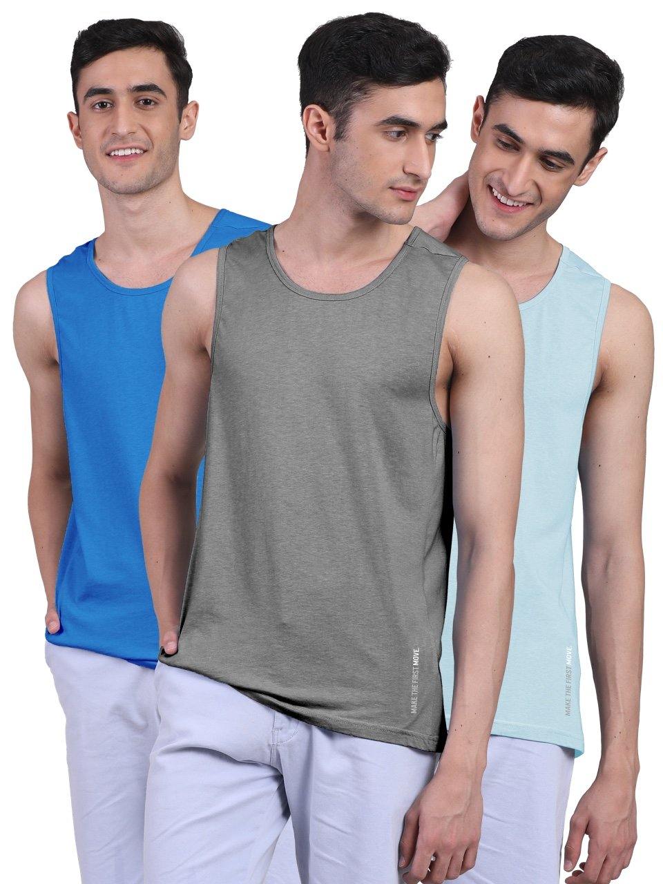 Twin Skin Organic Bamboo Vest - Active Fit (Pack of 3) - freecultr.com