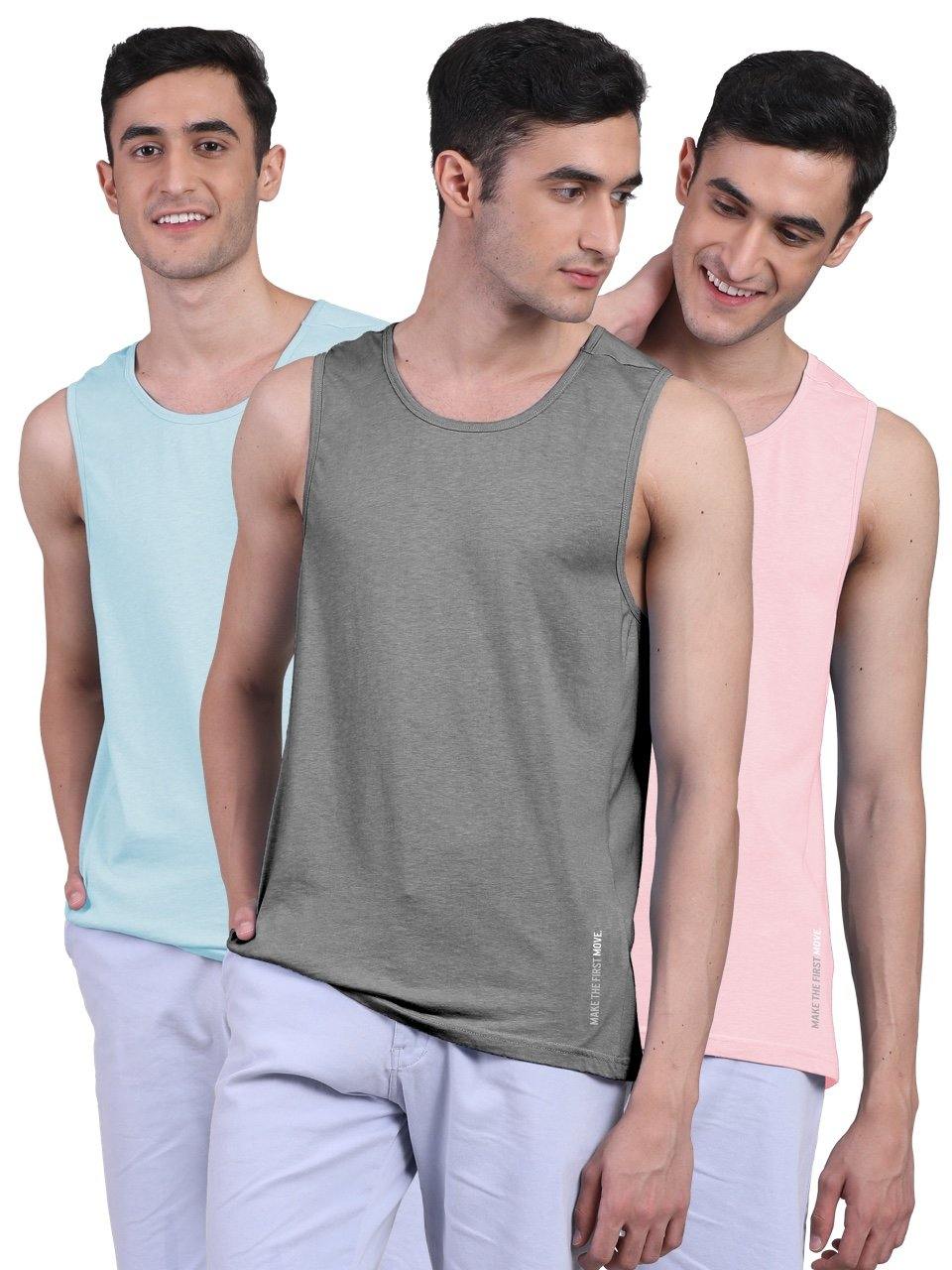 Twin Skin Organic Bamboo Vest - Active Fit (Pack of 3) - freecultr.com