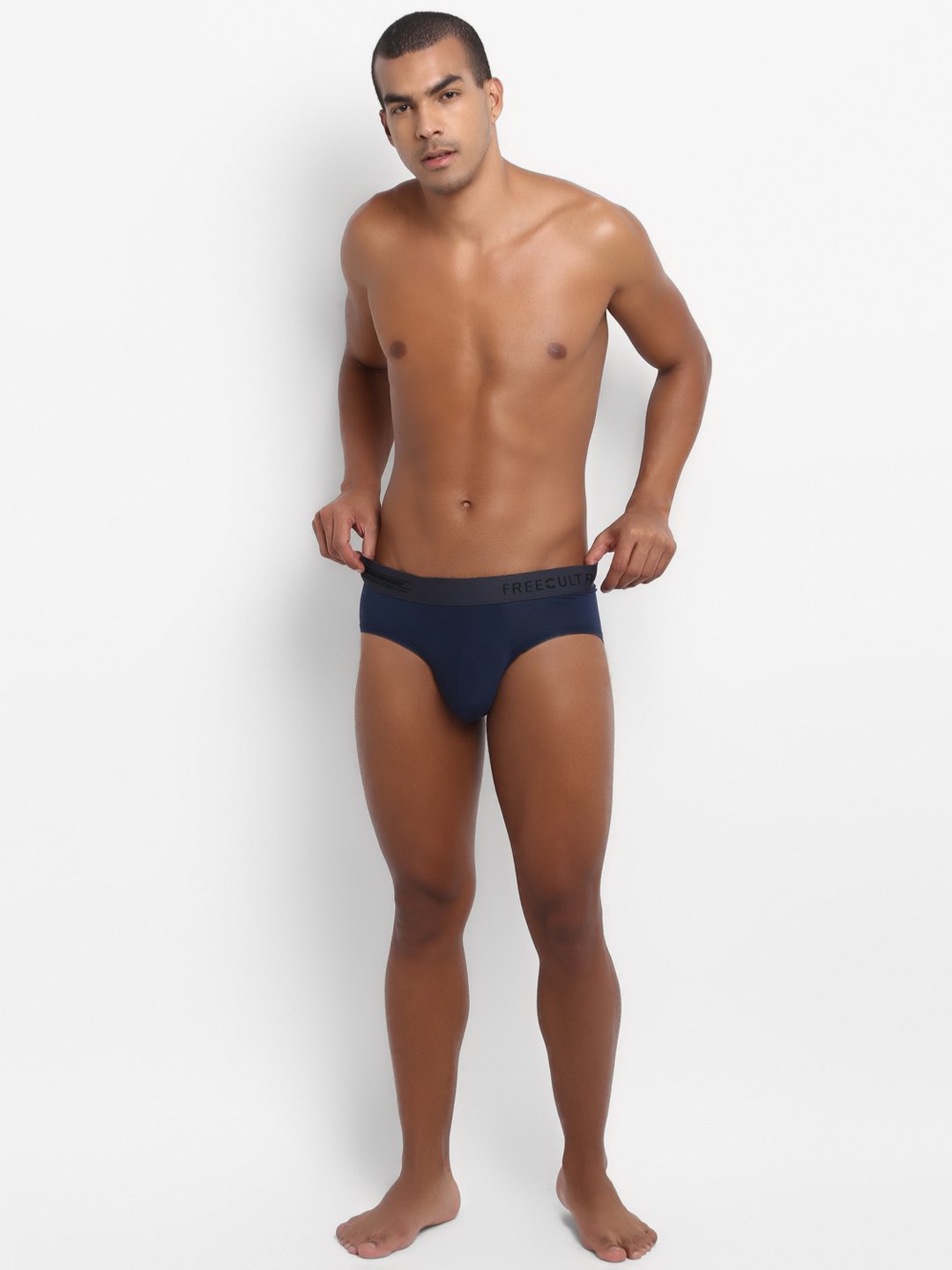 Men's Micro Modal & Elastane Brief in Contrast Waistband (Pack of 2) - freecultr.com