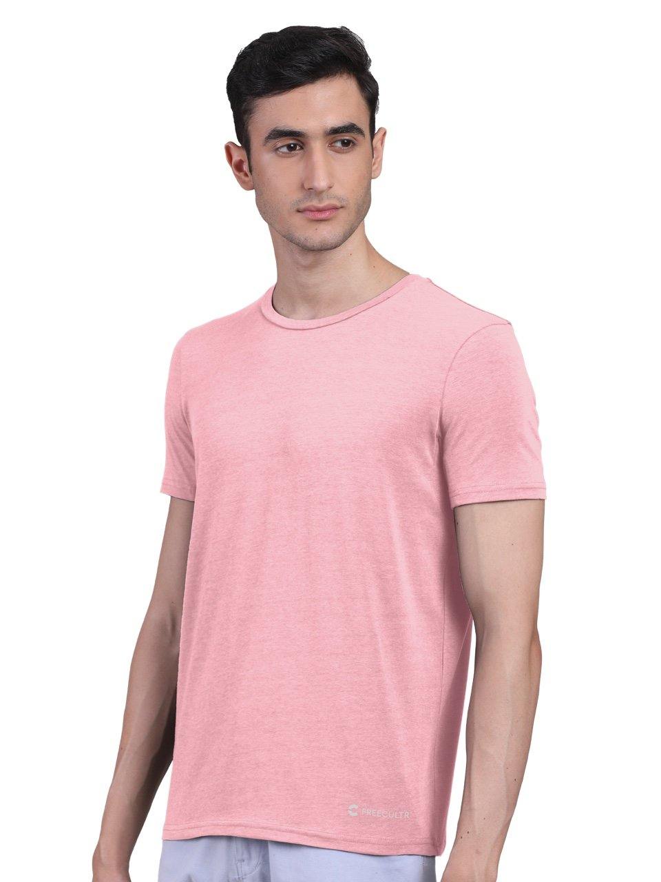 Men's Half Sleeves Bamboo T-shirt (Undershirt, Loungewear, Sleepwear) - Pack of 2 - freecultr.com