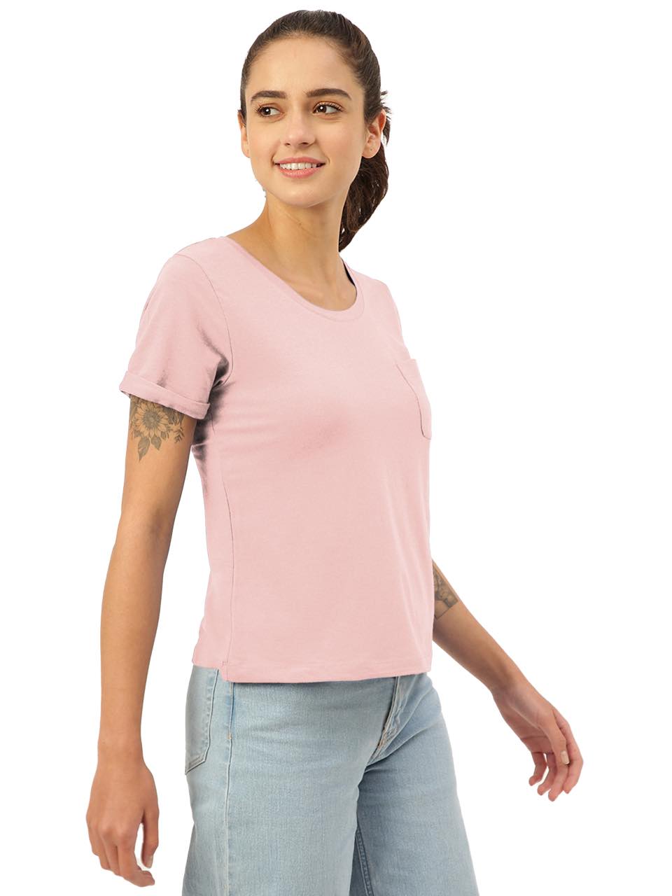 Peach Twin Skin Women's Lounge Tees (Pack of 1)
