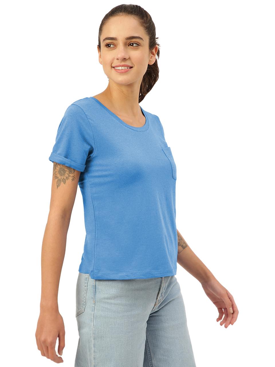 Pilot Blue Twin Skin Women's Lounge Tees (Pack of 1)