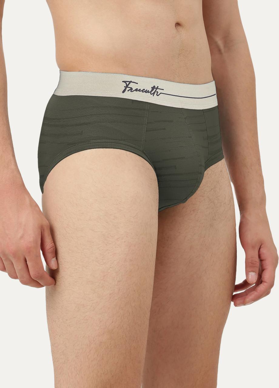 Men's Anti-Bacterial Printed Micro Modal Brief (Pack of 1)