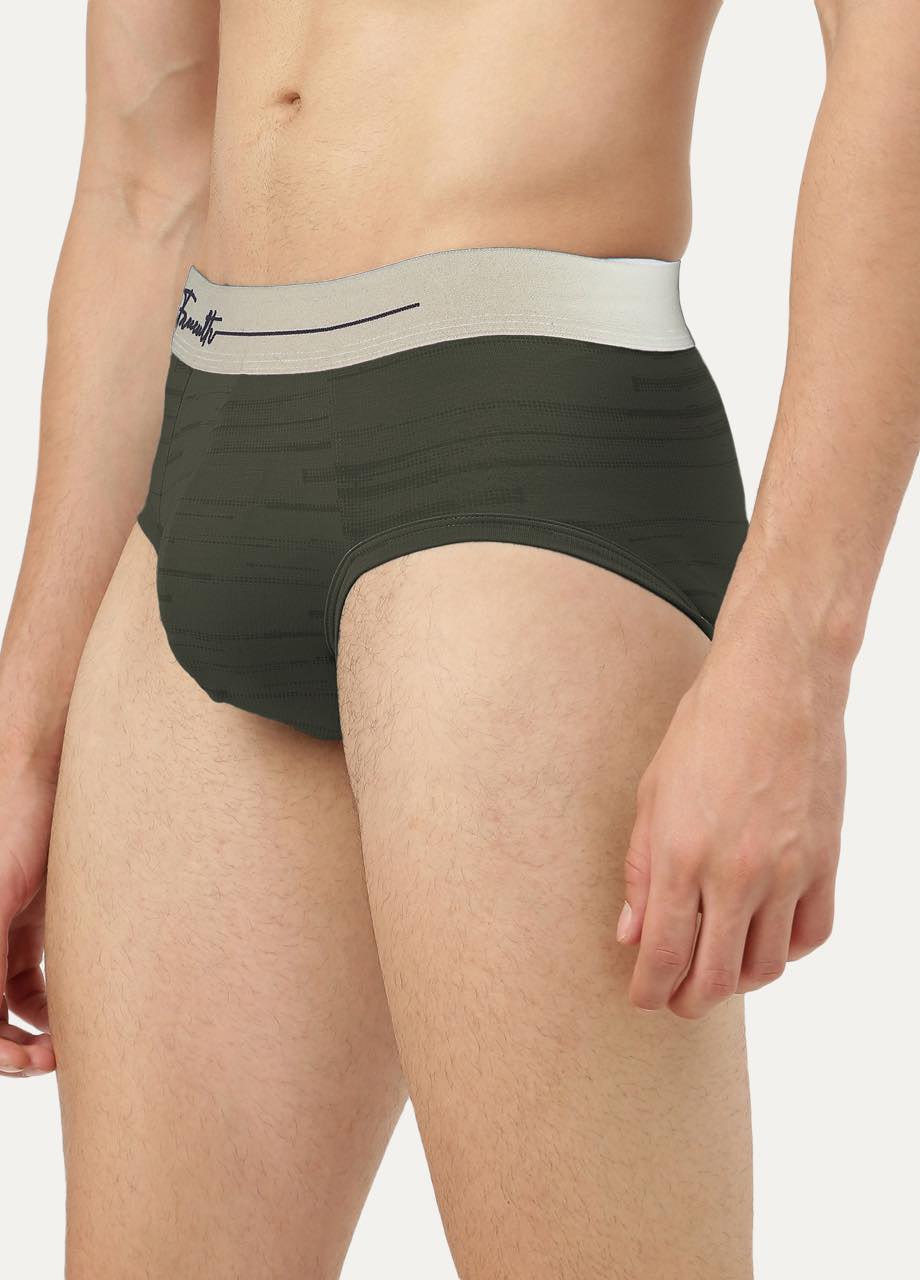 Men's Anti-Bacterial Printed Micro Modal Brief (Pack of 1)