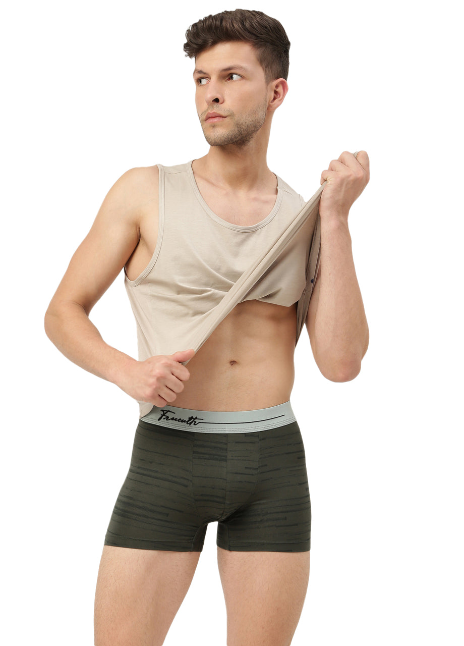 Men's Anti-Bacterial Printed Micro Modal Trunk (Pack of 1)