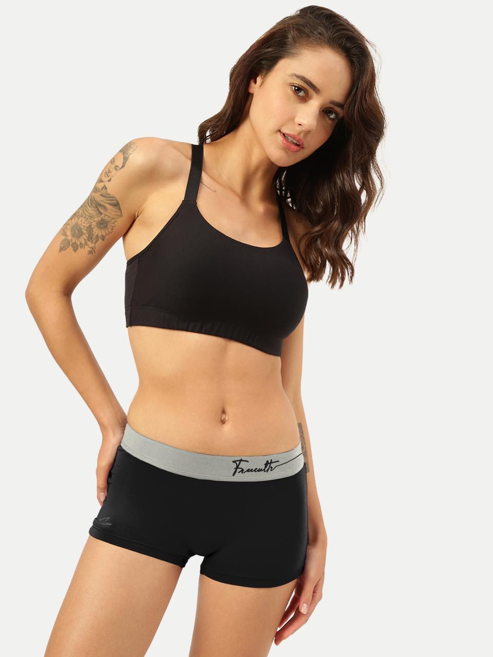 Women's Micro Modal Boy Shorts with Cult Waistband (Pack of 1)