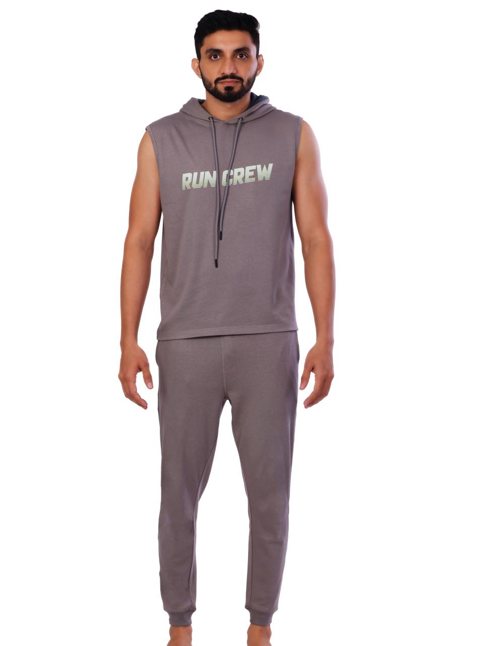 Men Grey Modal Co-ord Set