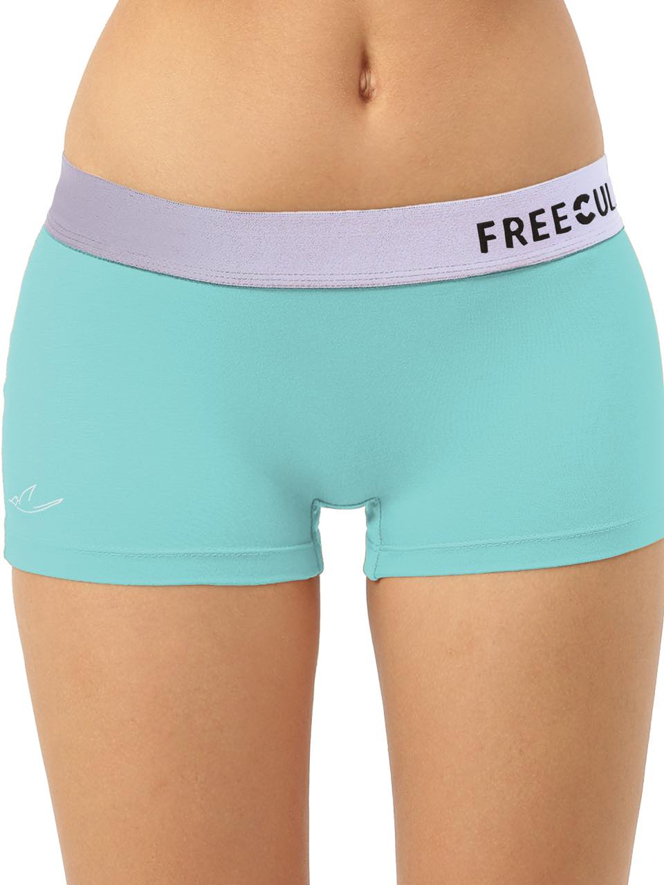 Women's Anti-Bacterial Micro Modal Boyshort with Silverfox Waistband (Pack of 1)