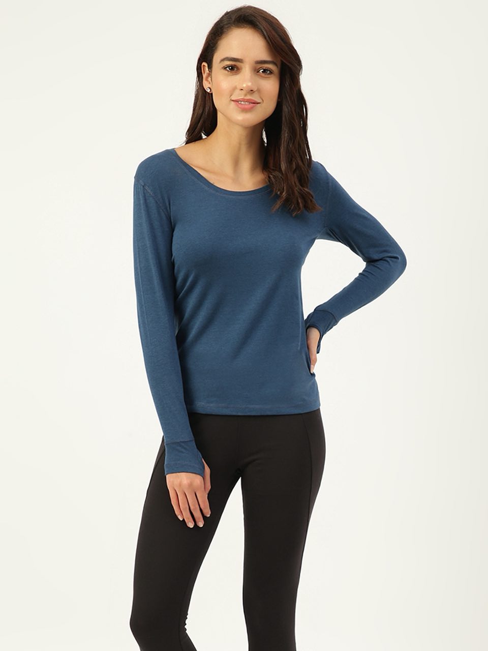 Sapphire Blue Women's Full Sleeves Skins (Pack Of 1)