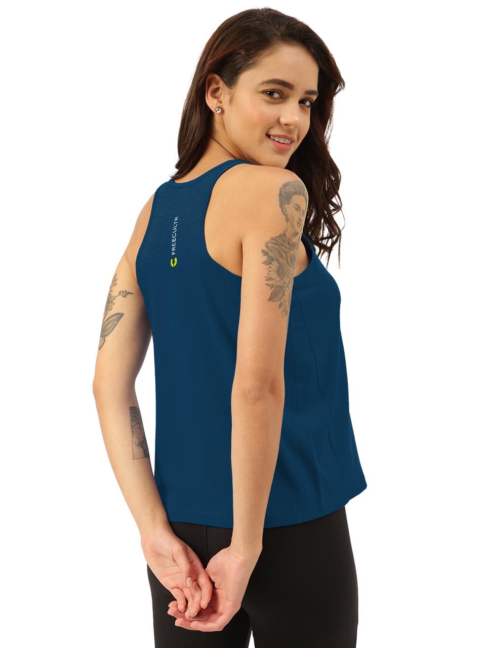 Sapphire Blue Twin Skin Women's Tanks (Pack Of 1)