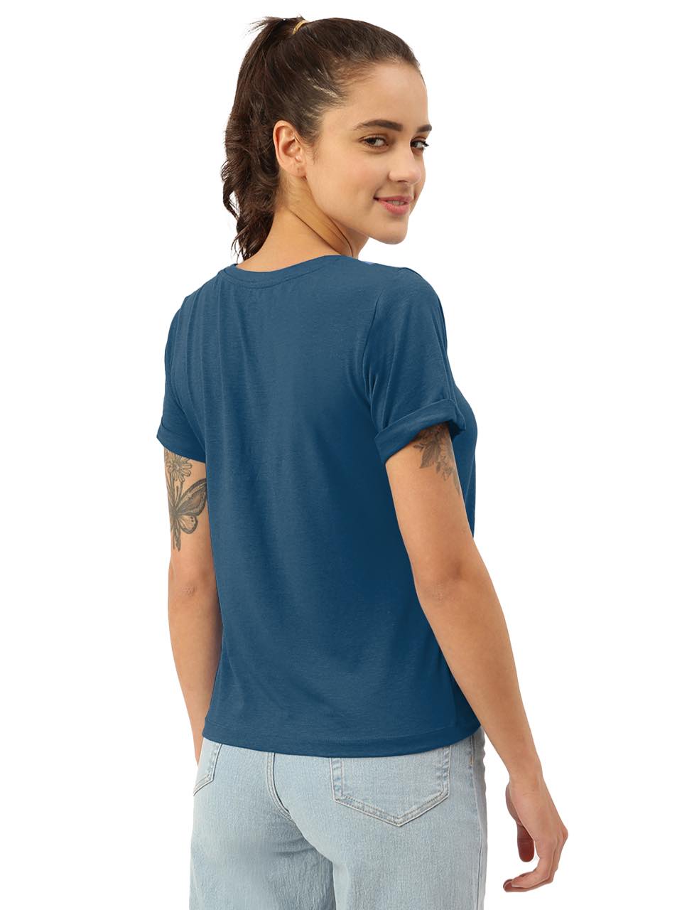 Sapphire Blue Twin Skin Women's Lounge Tees (Pack of 1)